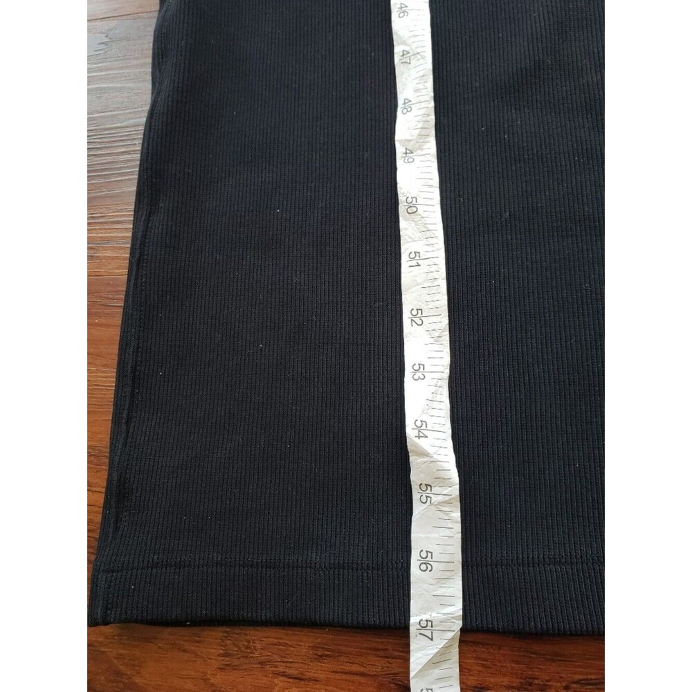 Alexander Wang T Black Ribbed Stretch Knit Maxi Dress Size S Designer Streetwear - Picture 5 of 9